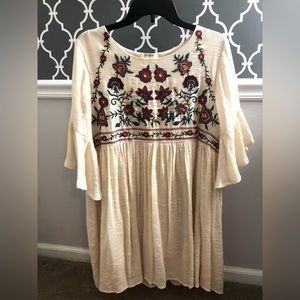 Bohemian Style Tunic/Babydoll Dress, Umgee, Size L